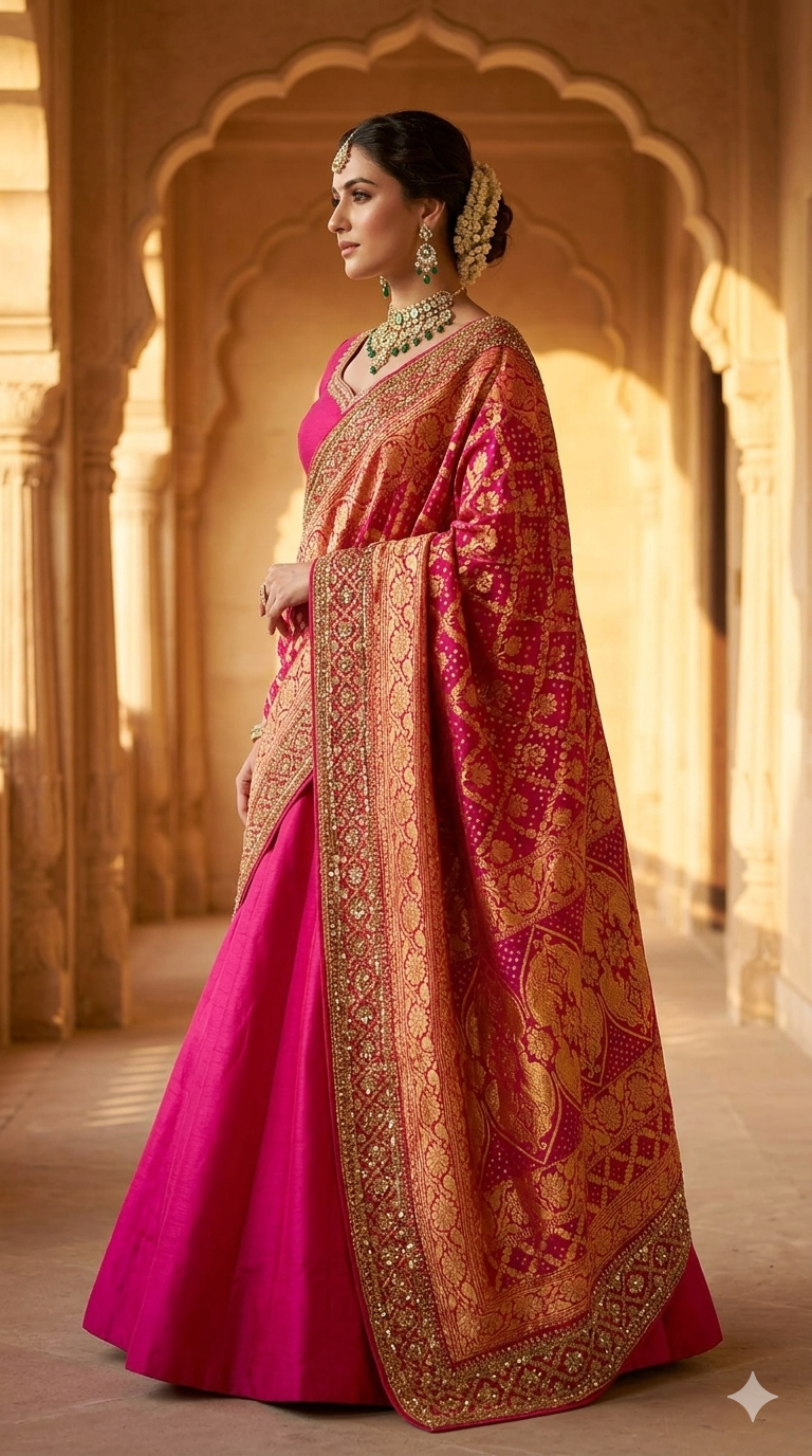 Rani Shringar Bandhej Dupatta