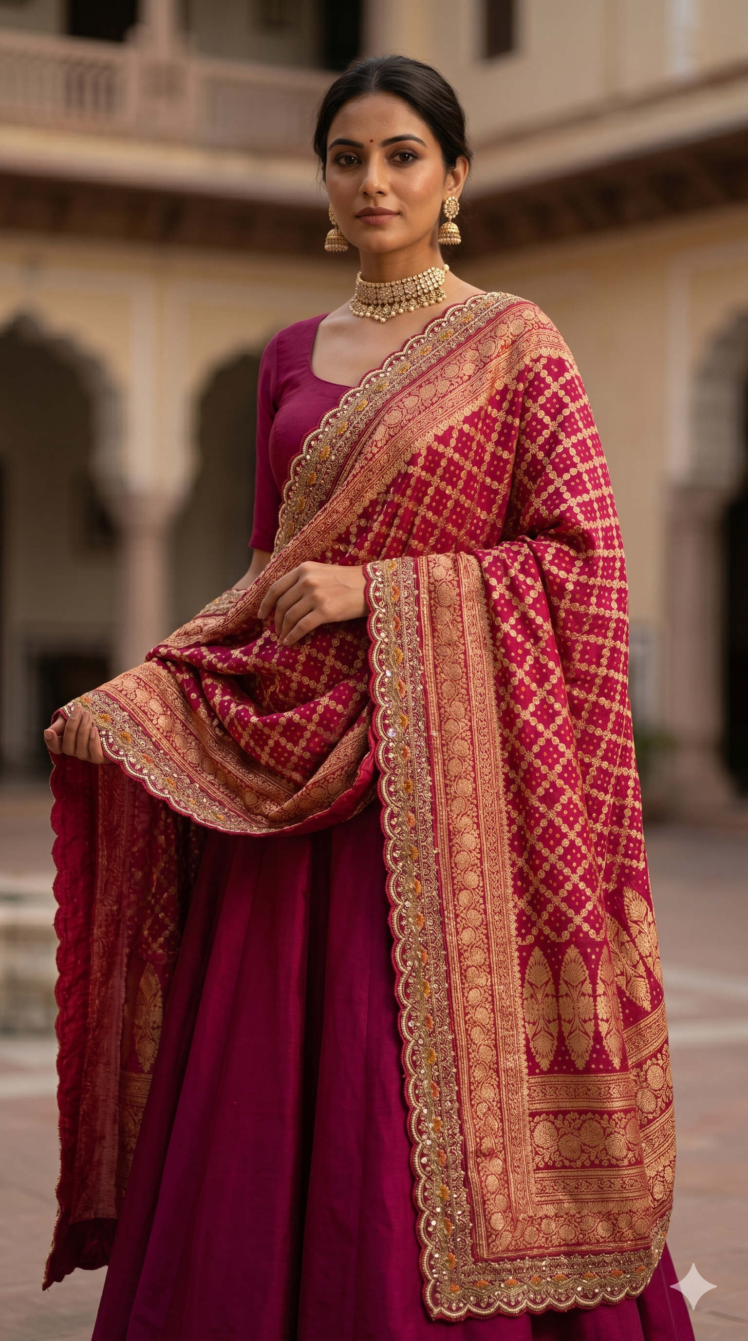 The Empress Rani Gharchola Dupatta