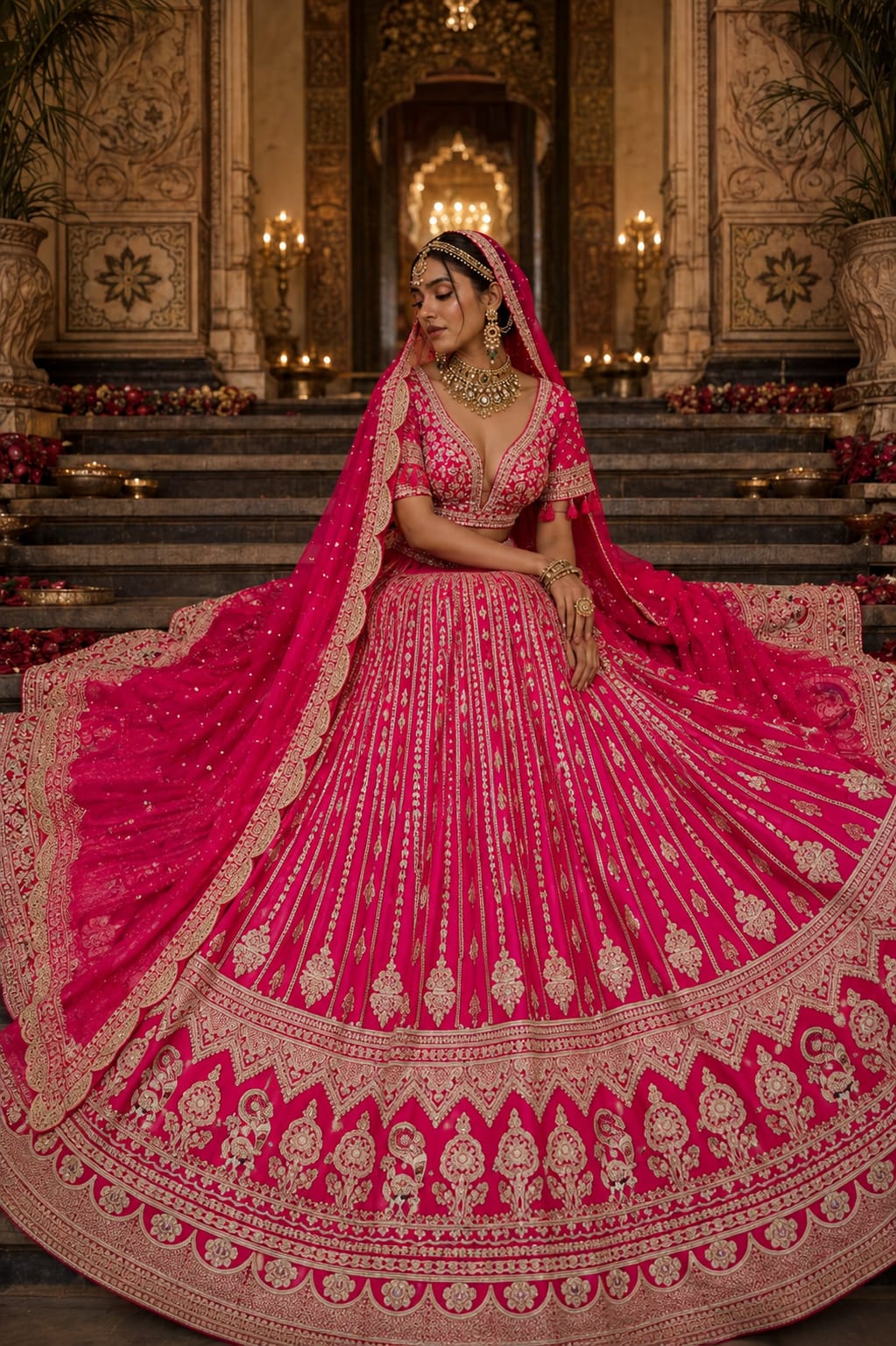 Rani Rajwada Zari Bridal Lehenga